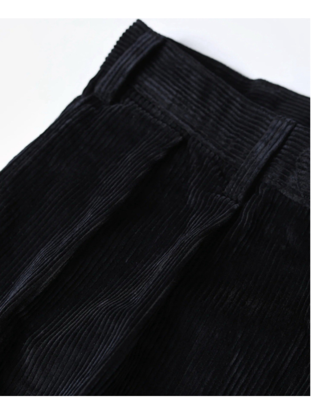 NON STOCK Corduroy Pants Men Pleated Casual Trousers Loose Workwear L - Picture 12 of 16